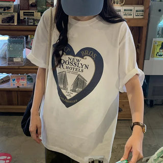 Printed short-sleeved T-shirt in 2 colors!