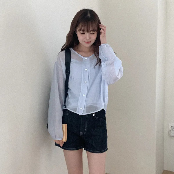 Sleeveless blouse set