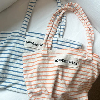 Striped Towel Tote Bag