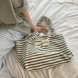 Striped Towel Tote Bag