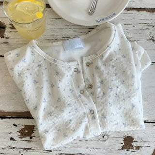 Flower Summer Short-Sleeve Cardigan
