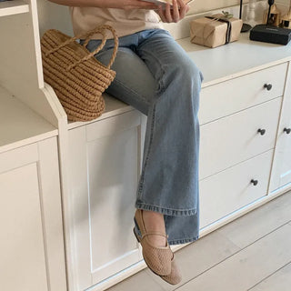 Mesh Mary Jane Flat Shoes