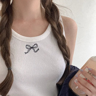 Cotton Ribbon Sleeveless