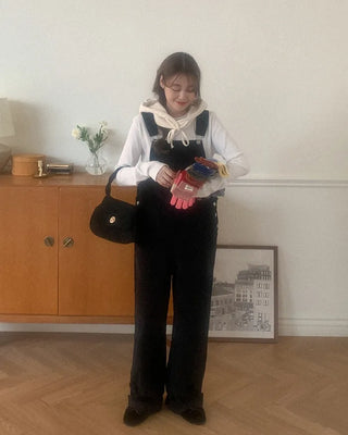 Corduroy Overalls Sweatshirt