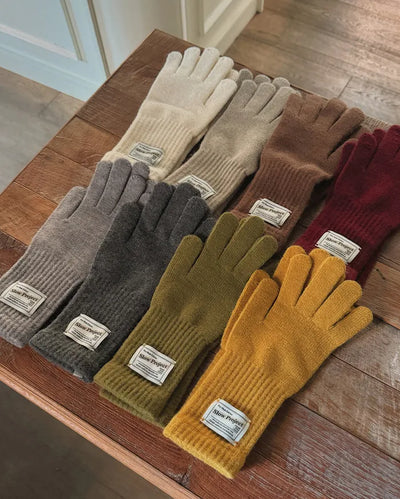 Basic knit gloves
