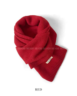 (11 colors) Soft wool knit long scarf