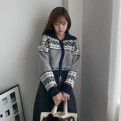 Nordic knit hoodie