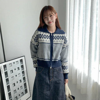 Nordic knit hoodie