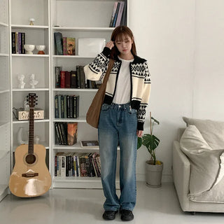 Nordic knit hoodie