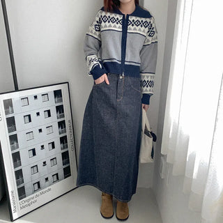 Nordic knit hoodie