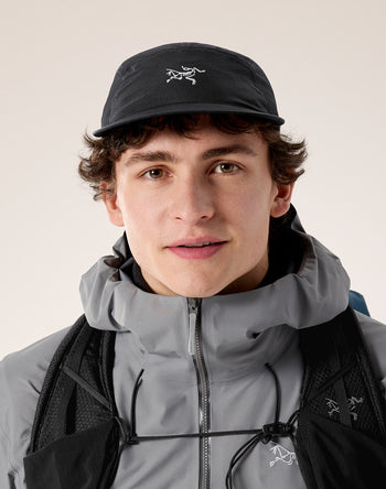 [arcteryx] Aerios 5-Panel Cap - Black / Arctic Silk