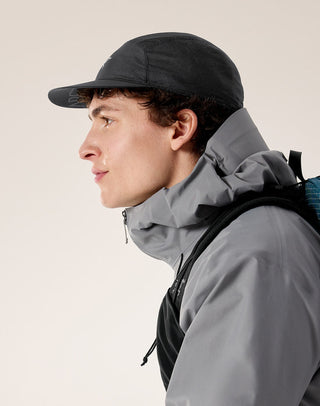 [arcteryx] Aerios 5-Panel Cap - Black / Arctic Silk