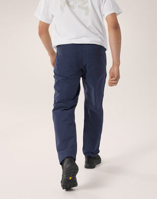 [arcteryx] Crag Cotton Pants for Men - Black Sapphire