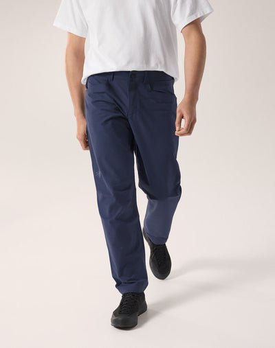 [arcteryx] Crag Cotton Pants for Men - Black Sapphire