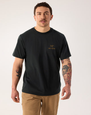 [arcteryx] Crag SL Cotton Bird Ward Short Sleeve Men's - 24K Black