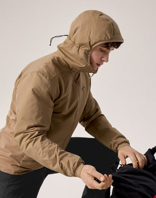 [arcteryx] Atom Hoodie for Men - Carob / Blk / Dynasty