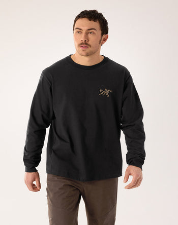[arcteryx] Crag Cotton Long Sleeve Men's - 24K Black