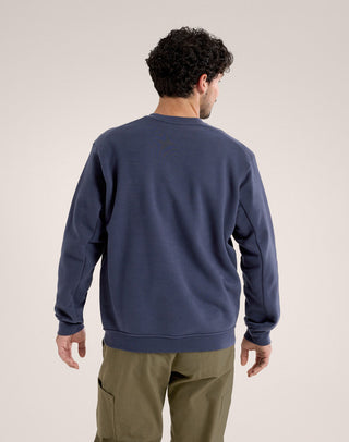 [arcteryx] Emblem Fleece Crew Men's - Black Sapphire