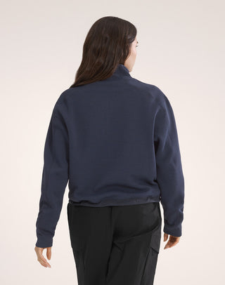 [arcteryx] Orela Zip Neck Women's - Black Sapphire