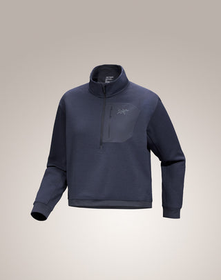 [arcteryx] Orela Zip Neck Women's - Black Sapphire