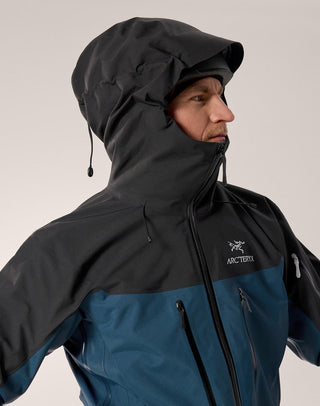 [arcteryx] Alpha SV Jacket for Men - Sea Salt / Black