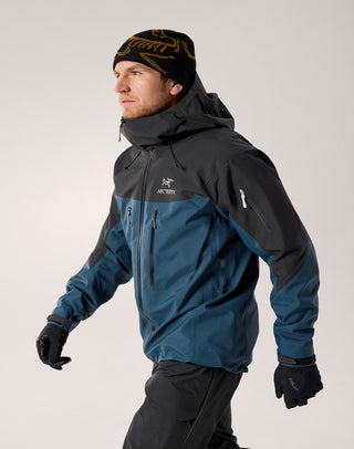 [arcteryx] Alpha SV Jacket for Men - Sea Salt / Black