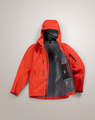 [arcteryx] Alpha SV Jacket for Men - Sea Salt / Black