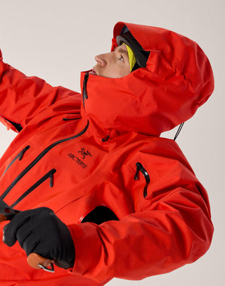 [arcteryx] Alpha SV Jacket for Men - Dynasty / Black