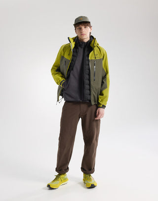 [arcteryx] Covert Cardigan for Men - Dark Stratus Hardwear / Black Sapphire - Black Heather II