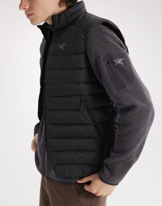 [arcteryx] Covert Cardigan for Men - Dark Stratus Hardwear / Black Sapphire - Black Heather II