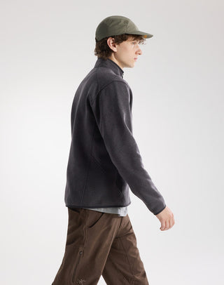 [arcteryx] Covert Cardigan for Men - Dark Stratus Hardwear / Black Sapphire - Black Heather II