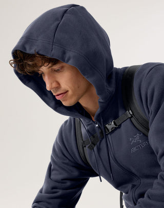 [arcteryx] Emblem Fleece Full-Zip Hoodie for Men - Black Sapphire