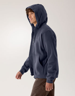 [arcteryx] Emblem Fleece Full-Zip Hoodie for Men - Black