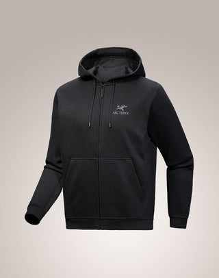[arcteryx] Emblem Fleece Full-Zip Hoodie for Men - Black