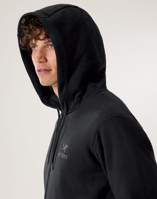 [arcteryx] Emblem Fleece Full-Zip Hoodie for Men - Black