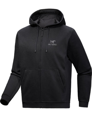 [arcteryx] Emblem Fleece Full-Zip Hoodie for Men - Black