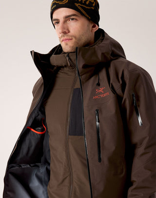 [arcteryx] Alpha SV Jacket for Men - Sea Salt / Black