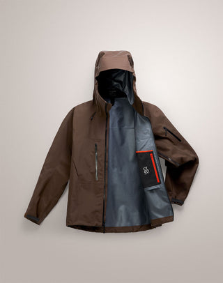 [arcteryx] Alpha SV Jacket for Men - Sea Salt / Black