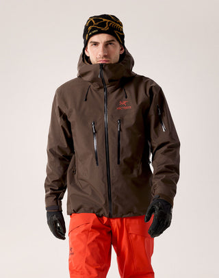 [arcteryx] Alpha SV Jacket for Men - Sea Salt / Black