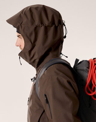 [arcteryx] Alpha SV Jacket for Men - Carob / Blk / Dynasty