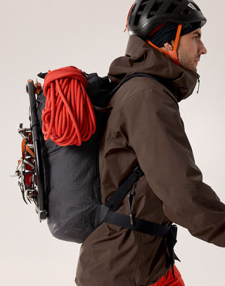 [arcteryx] Alpha SV Jacket for Men - Carob / Blk / Dynasty