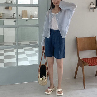 [SET] Blouse + Sleeveless Set