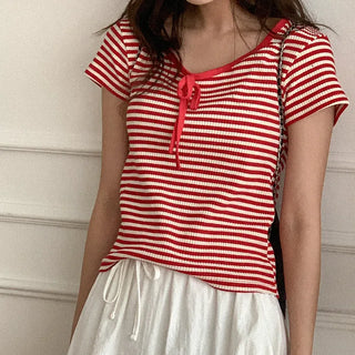 HIREKI Border Ribbon T-shirt
