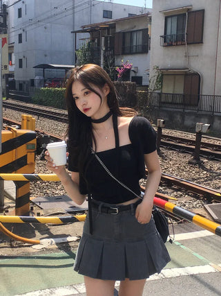 [3-piece set] Summer Cat Top Bolero Set (5 colors)