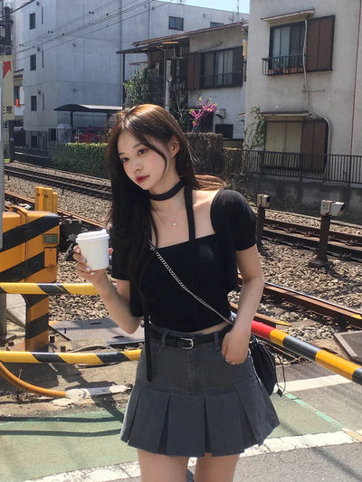 [3-piece set] Summer Cat Top Bolero Set (5 colors)