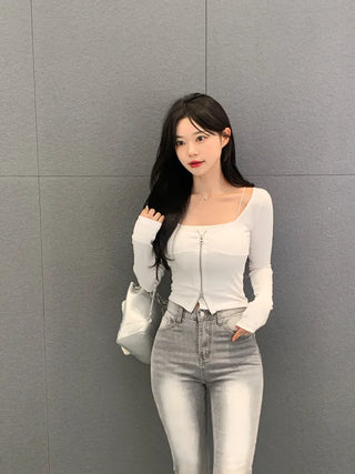 2-Way Ribbed Hoodie