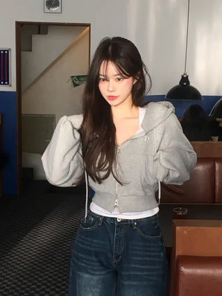 (5 colors) DR Balloon Cropped Hoodie