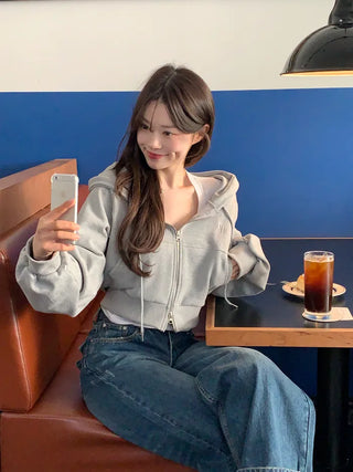 (5 colors) DR Balloon Cropped Hoodie
