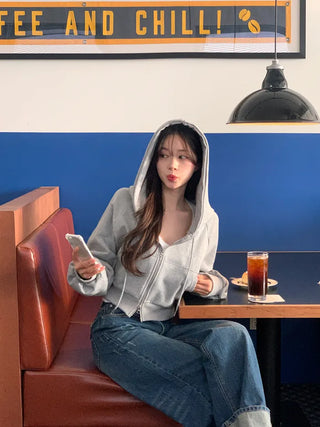 (5 colors) DR Balloon Cropped Hoodie