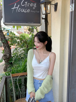 Eyelet punching lace camisole (3 colors)